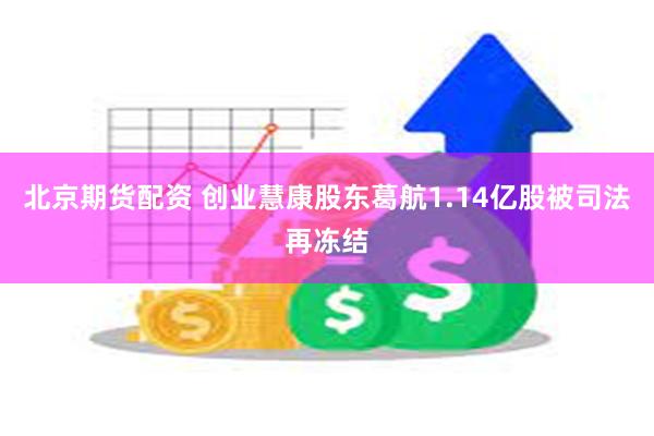 北京期货配资 创业慧康股东葛航1.14亿股被司法再冻结