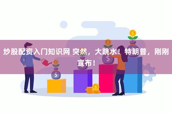 炒股配资入门知识网 突然，大跳水！特朗普，刚刚宣布！